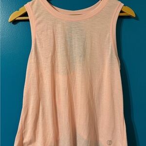 Balance Collection Light Pink Tank Top Cross-Over Open Back
